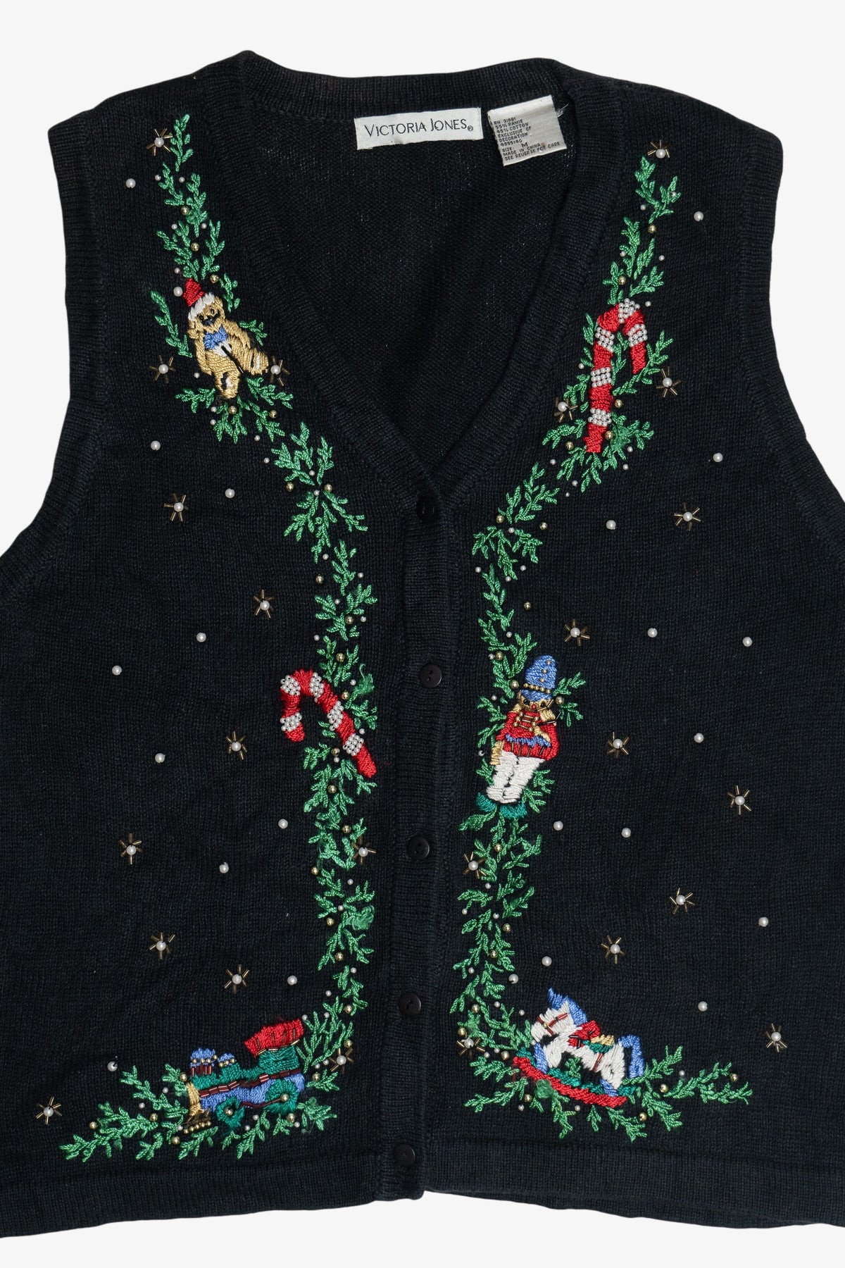 Vintage Garland Ugly Christmas Vest (1990s)