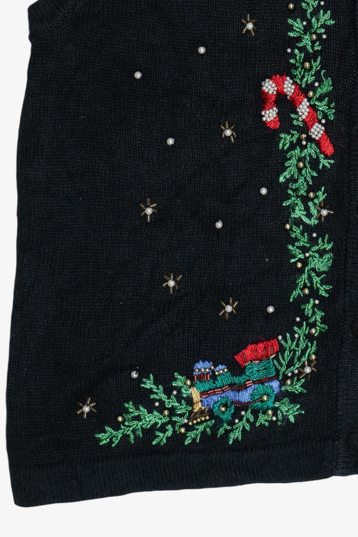 Vintage Garland Ugly Christmas Vest (1990s)