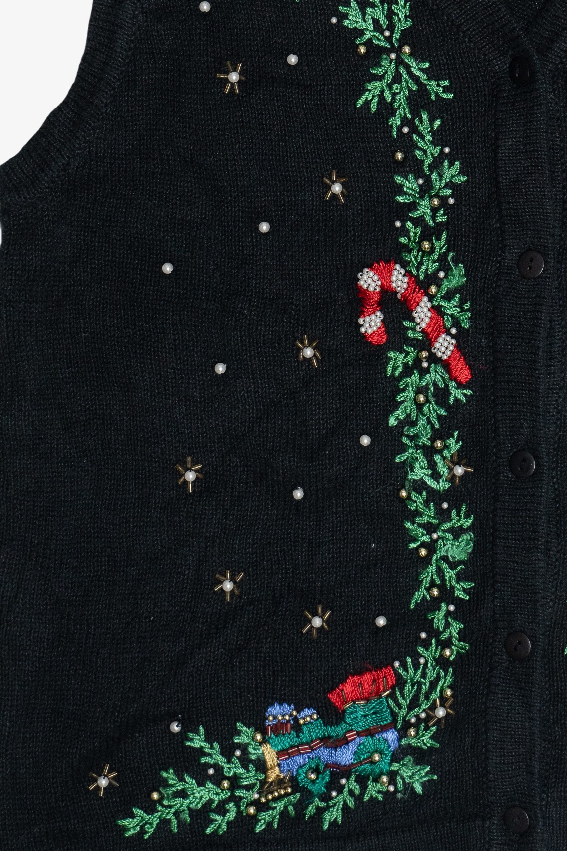 Vintage Garland Ugly Christmas Vest (1990s)