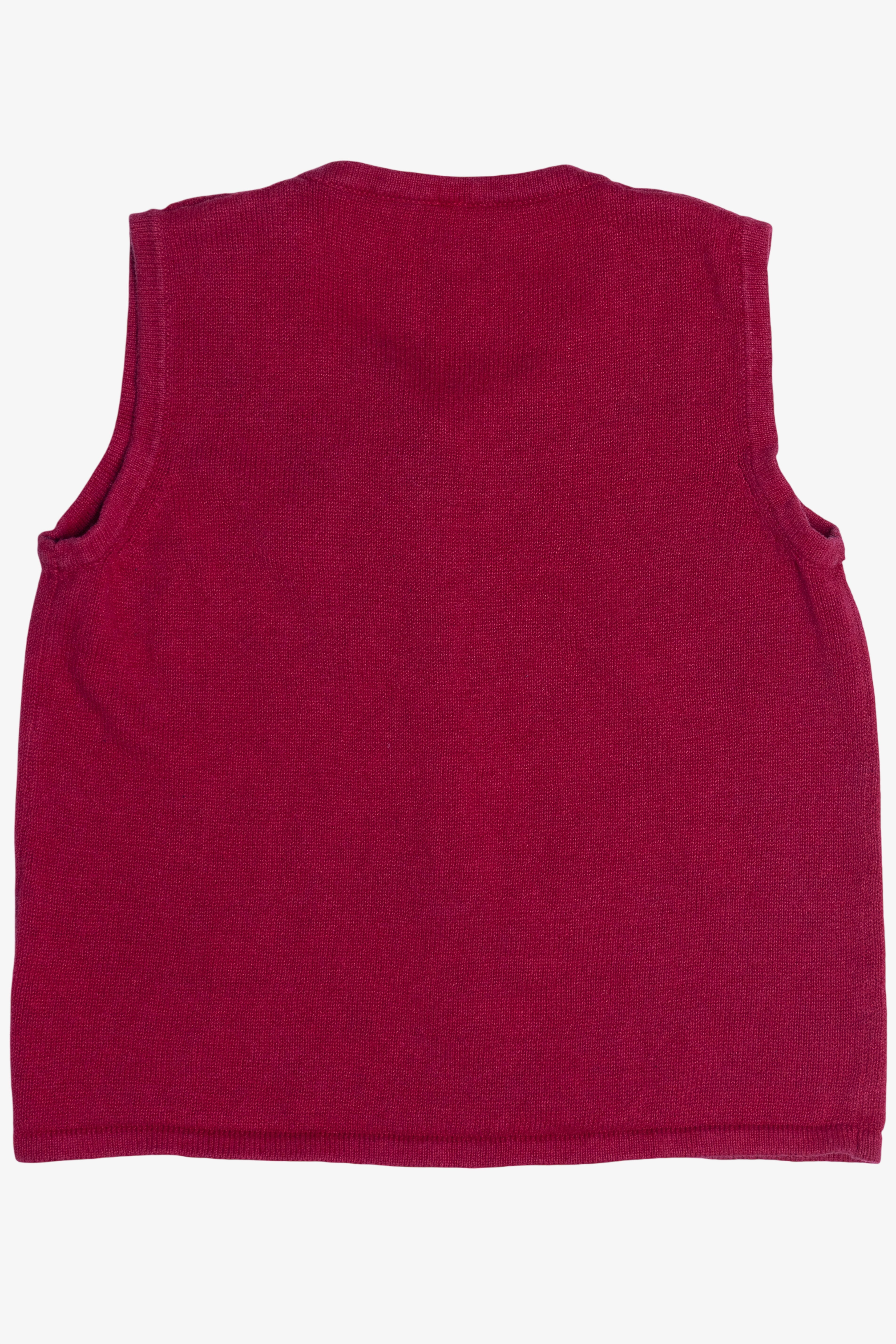Vintage Red Snowman Ugly Christmas Vest (2000s)
