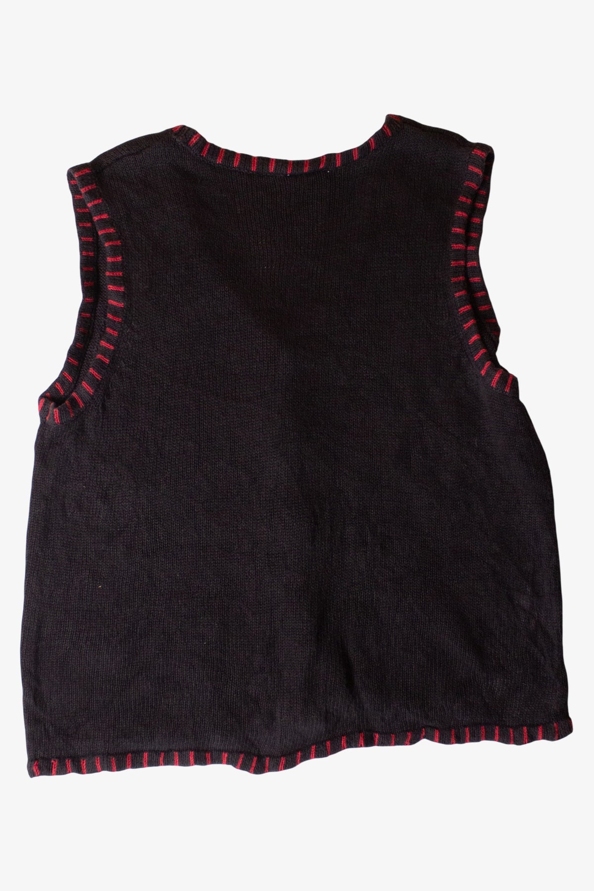 Vintage Star Patches Ugly Christmas Vest (2000s)