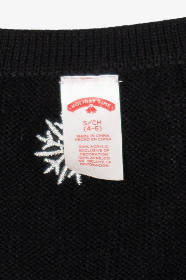 Black Holiday Time Elf Ugly Christmas Vest (2010s)