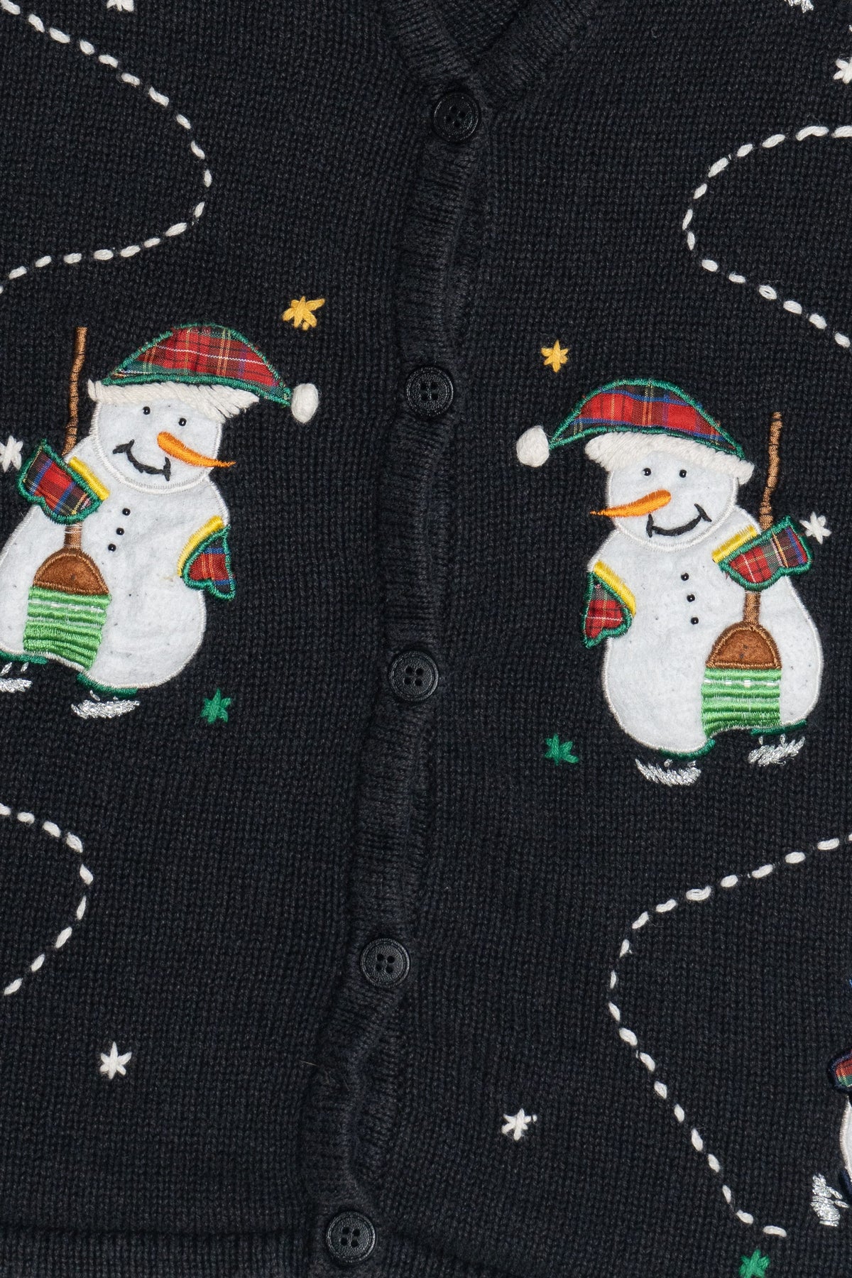 Vintage Bobbie Brooks Snowmen Ugly Christmas Vest (1990s)