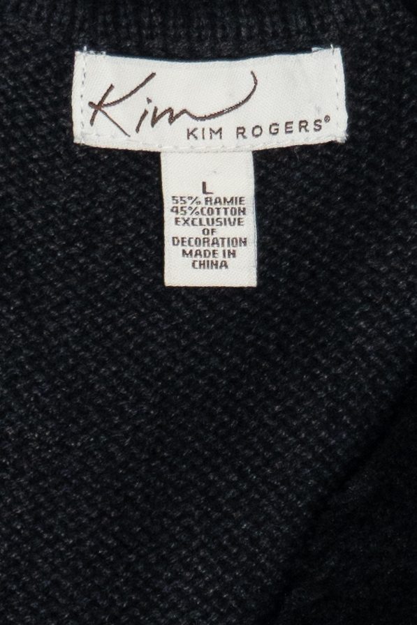 Vintage Kim Rogers Faux Fur Collar Poinsettia Ugly Christmas Vest (1990s)