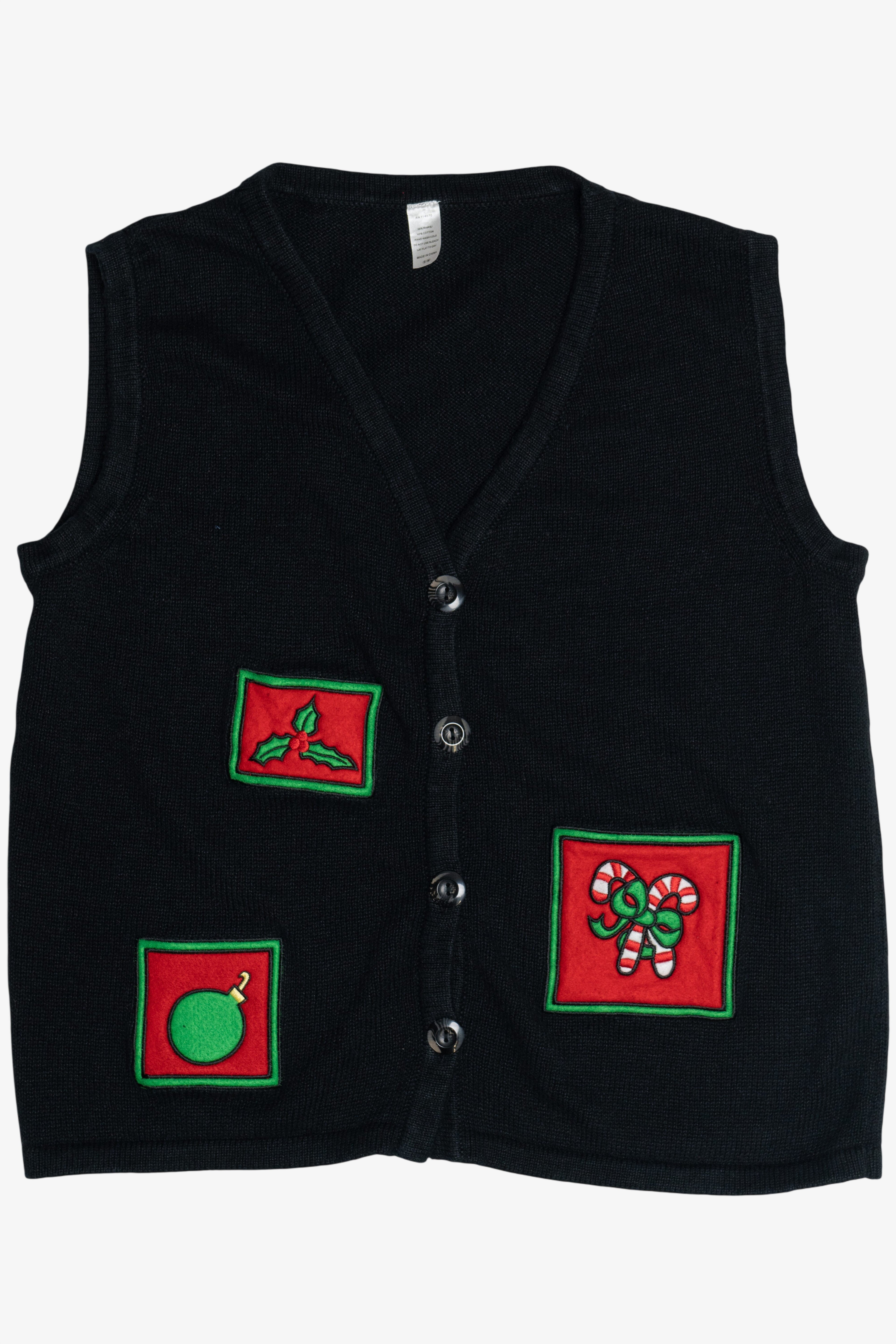 Vintage Holiday Elements Ugly Christmas Vest (1990s)