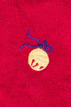Vintage Pappagallo Snowman Bells Zip Up Ugly Christmas Vest (2000s)