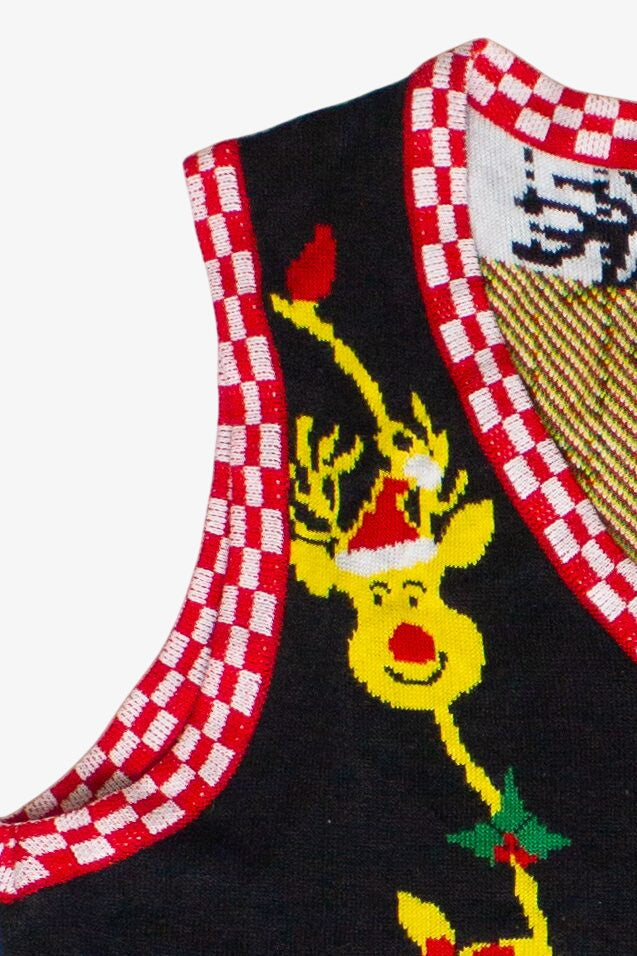 Santa in the Chimney Pullover Ugly Christmas Vest (2020s)