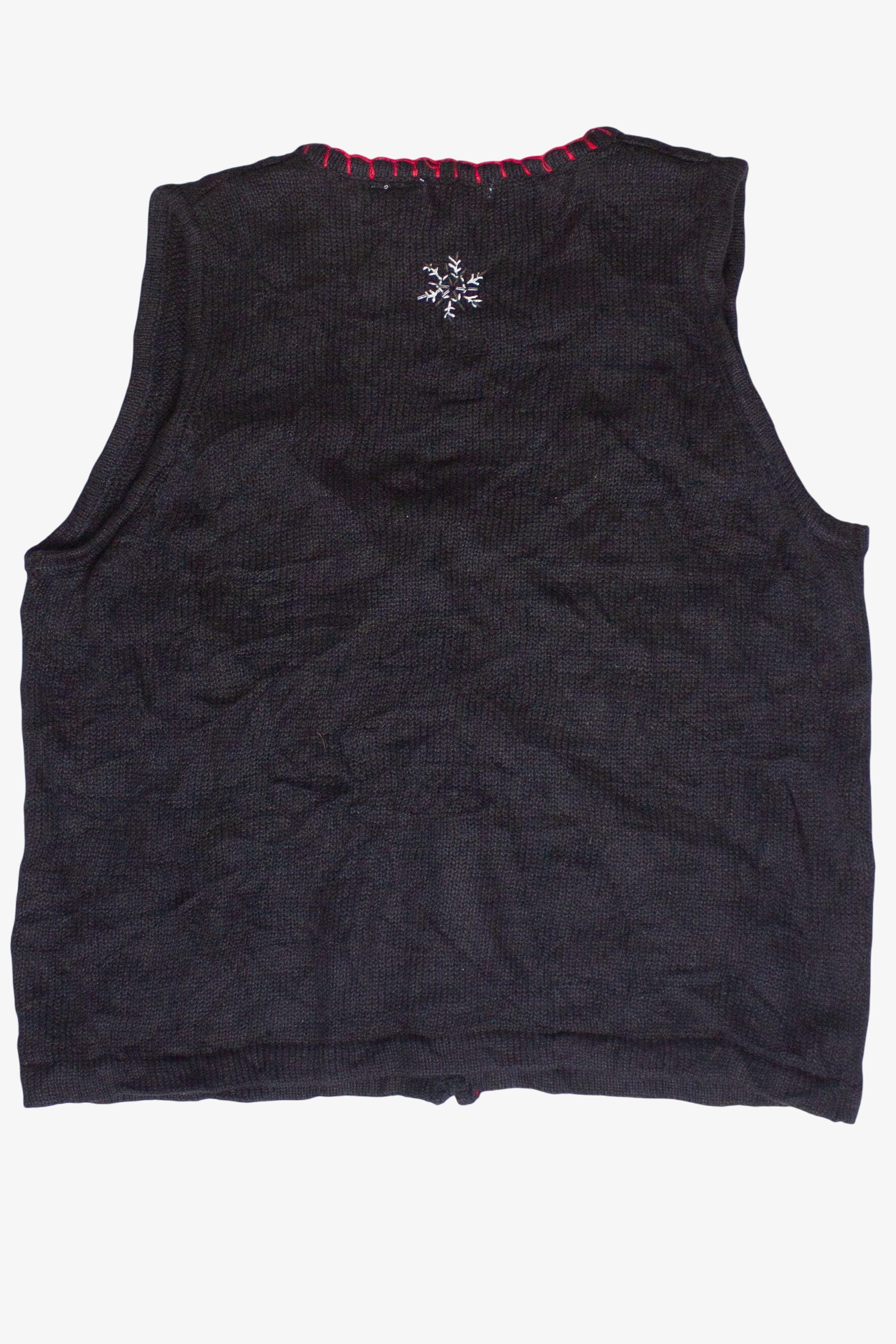 Let It Snow Snowmen White Stag Ugly Christmas Vest (2000s)