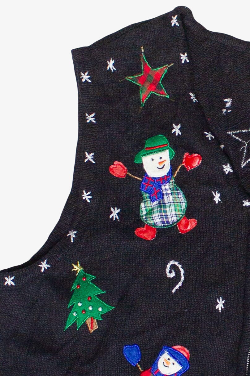 Vintage Erika Christmastime Snowmen Ugly Christmas Sweater (2000s)