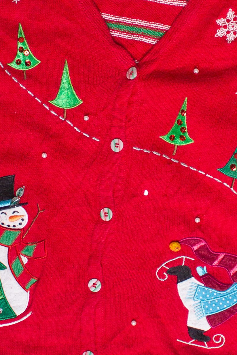 Winter Fun Snowmen Westbound Ugly Christmas Vest (2000s)