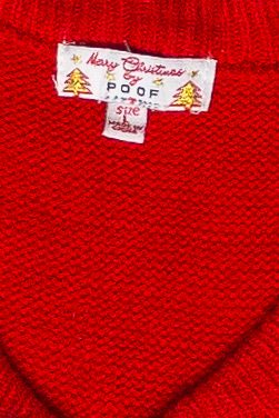 Merry Christmas by Poof Santa Pom Pom Ugly Christmas Vest (2010s)