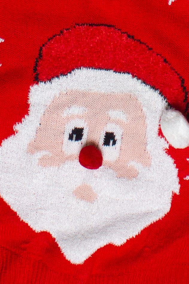 Merry Christmas by Poof Santa Pom Pom Ugly Christmas Vest (2010s)