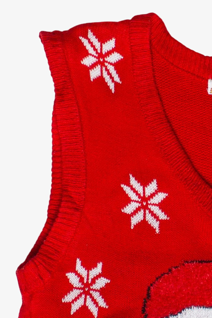 Merry Christmas by Poof Santa Pom Pom Ugly Christmas Vest (2010s)