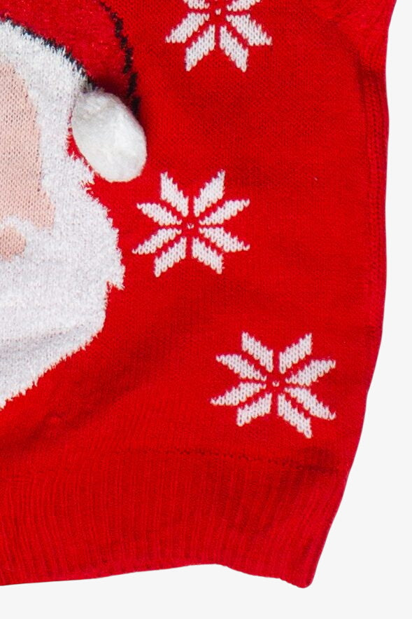 Merry Christmas by Poof Santa Pom Pom Ugly Christmas Vest (2010s)
