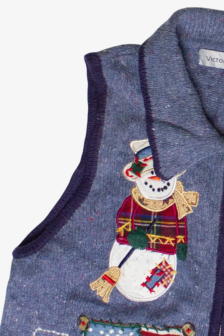 Vintage Victoria Jones Rustic American Christmas Ugly Christmas Vest (2000s)