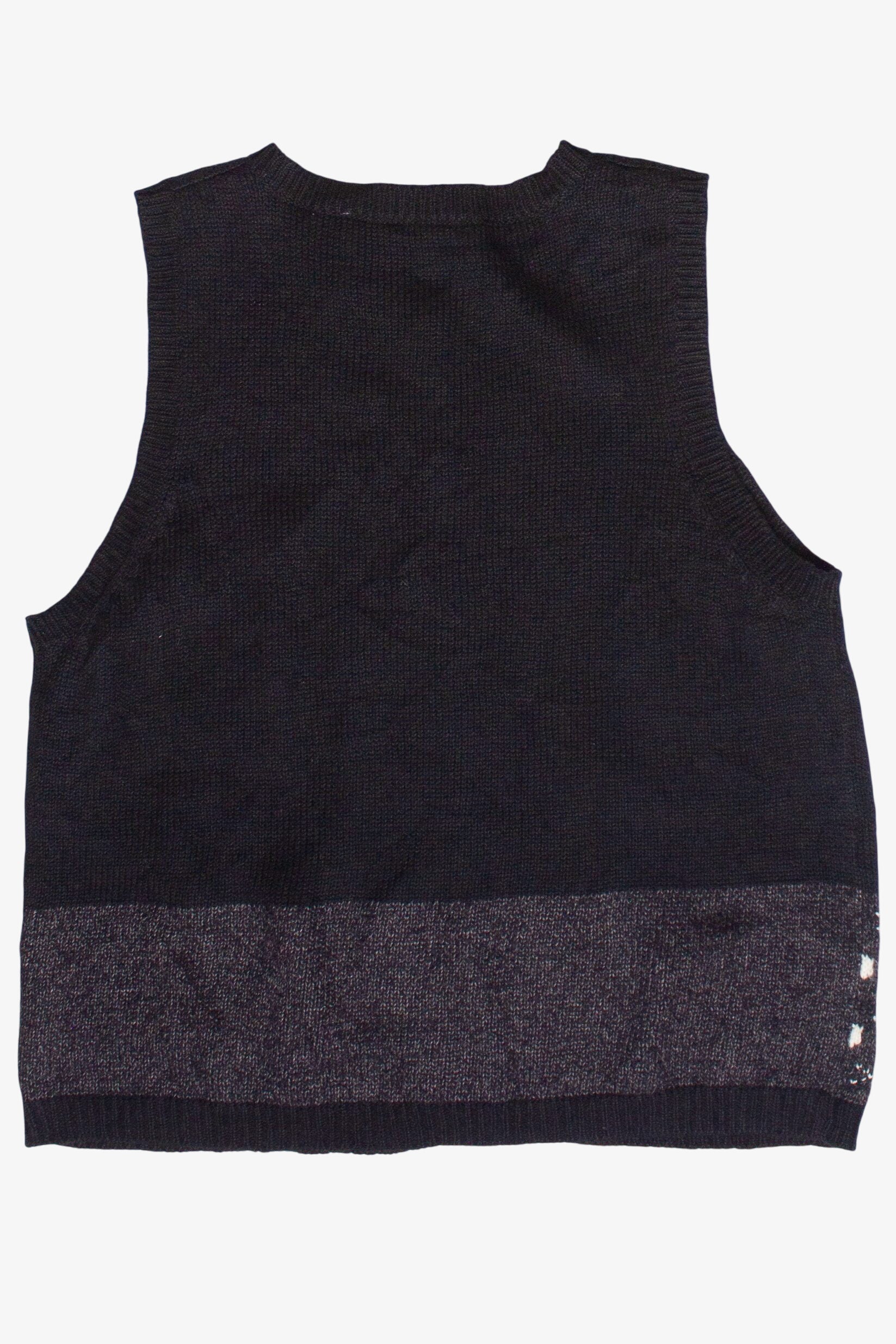 Embroidered Snowflake Pattern Russ Ugly Christmas Vest (2000s)