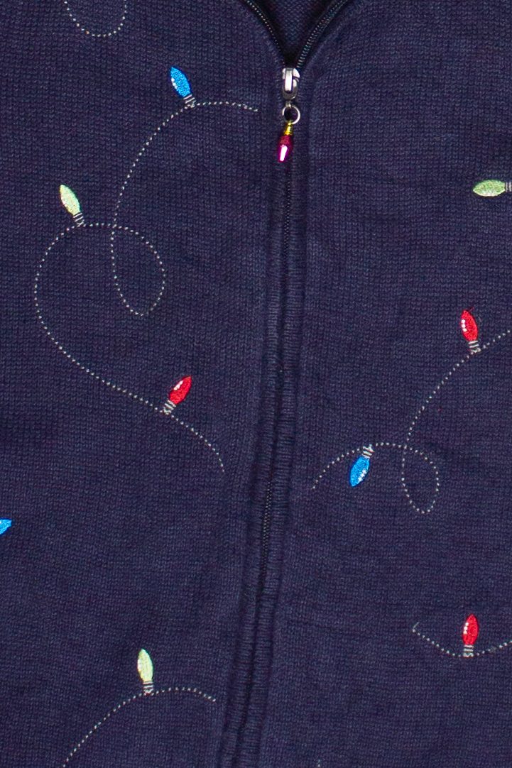 String Holiday Lights CJ Banks Ugly Christmas Vest (2000s)