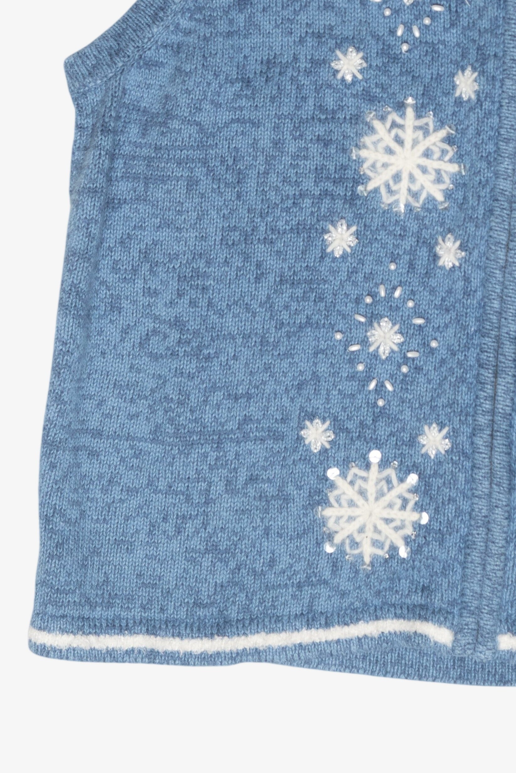 Snowflakes Vintage Ugly Christmas Sweater (2000s)