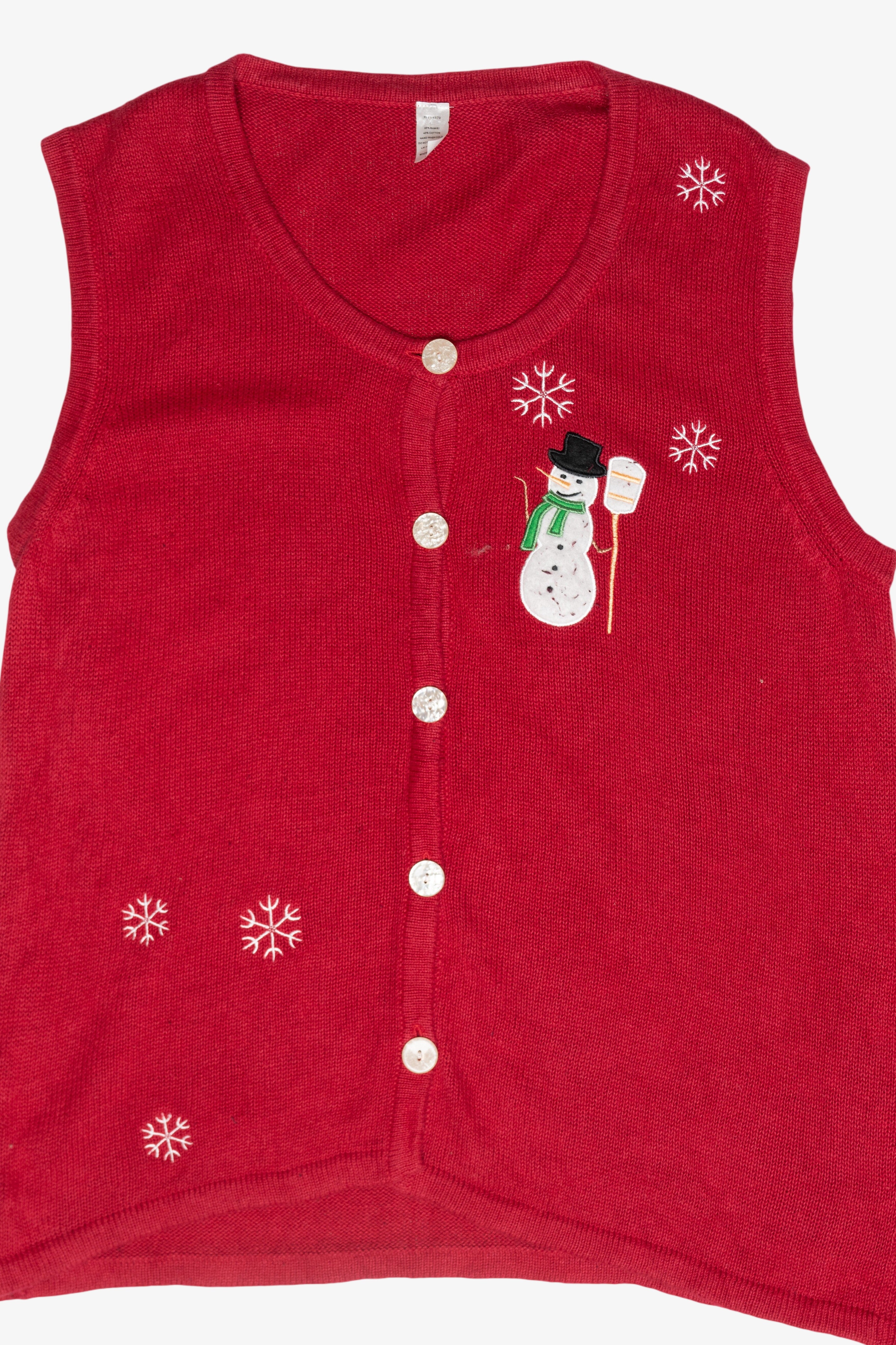 Snowmen Ugly Vintage Christmas Vest (1990s)