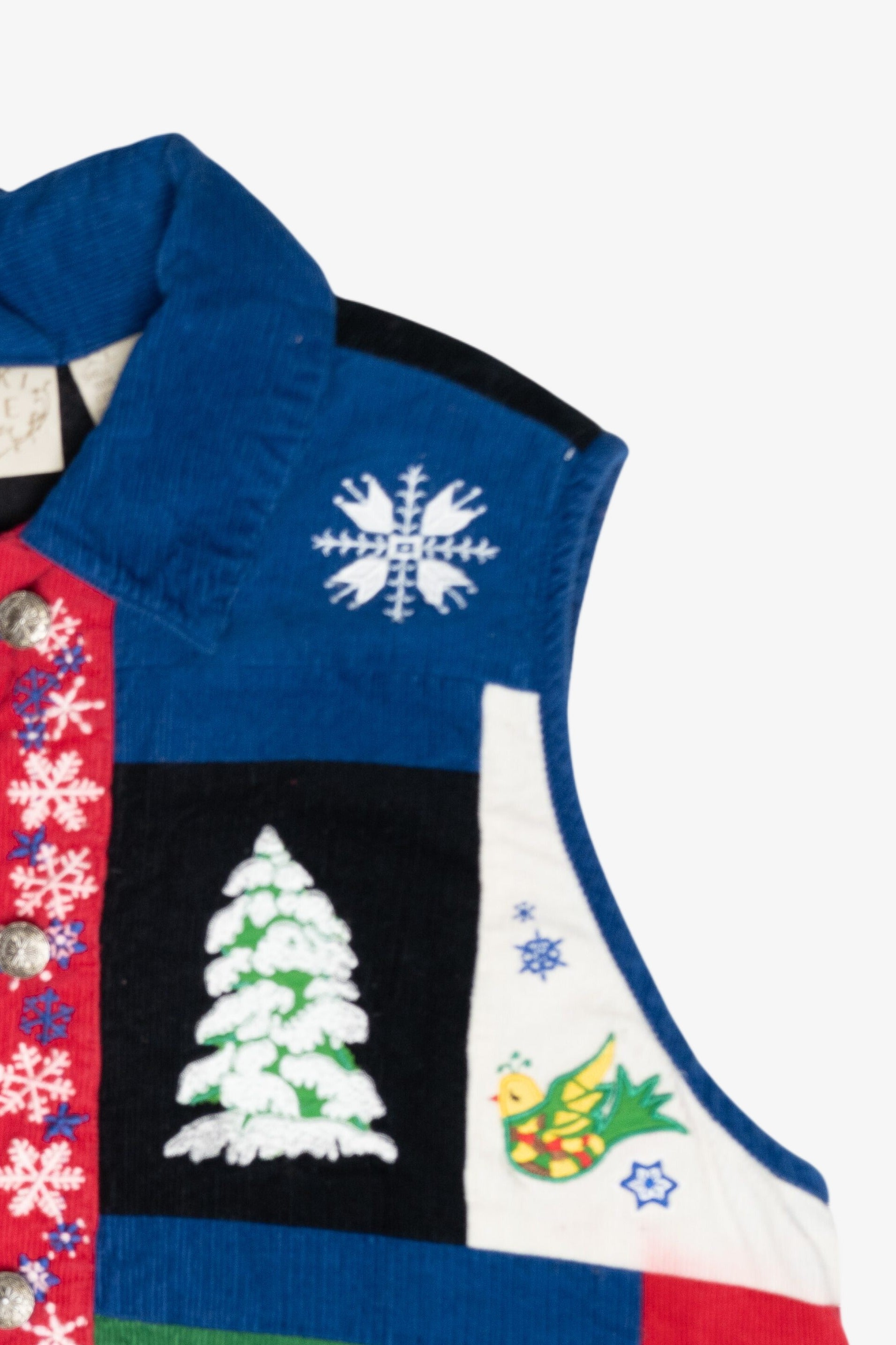 Quilted Icons Vintage Ugly Christmas Vest (1990s)