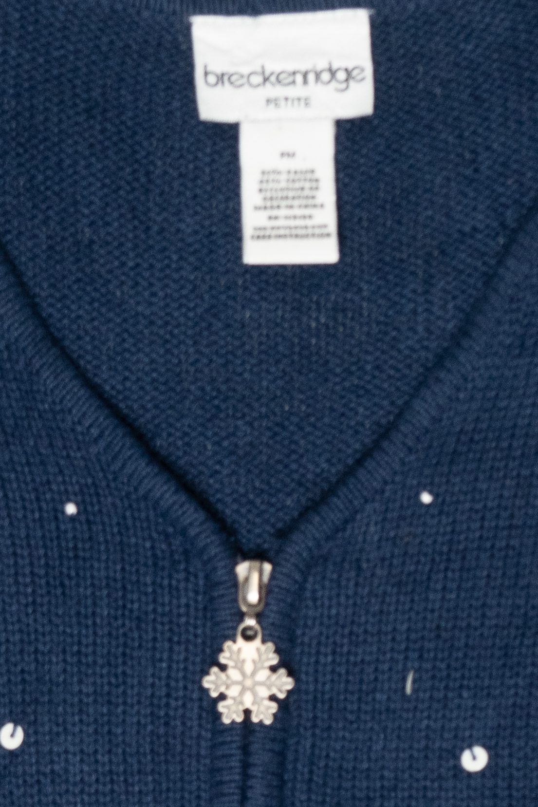 Snowy Night Vintage Ugly Christmas Vest (2000s)