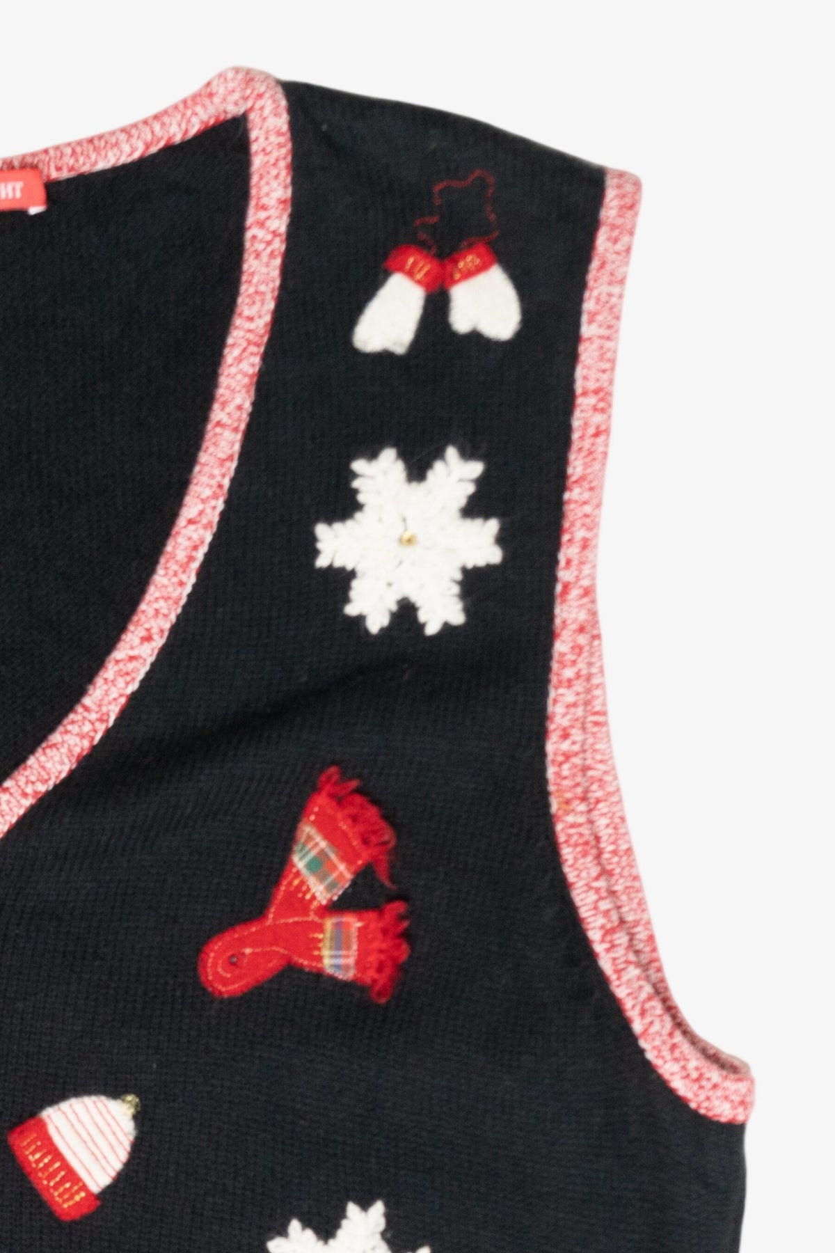 Hats & Scarves Vintage Ugly Christmas Sweater Vest (2000s)