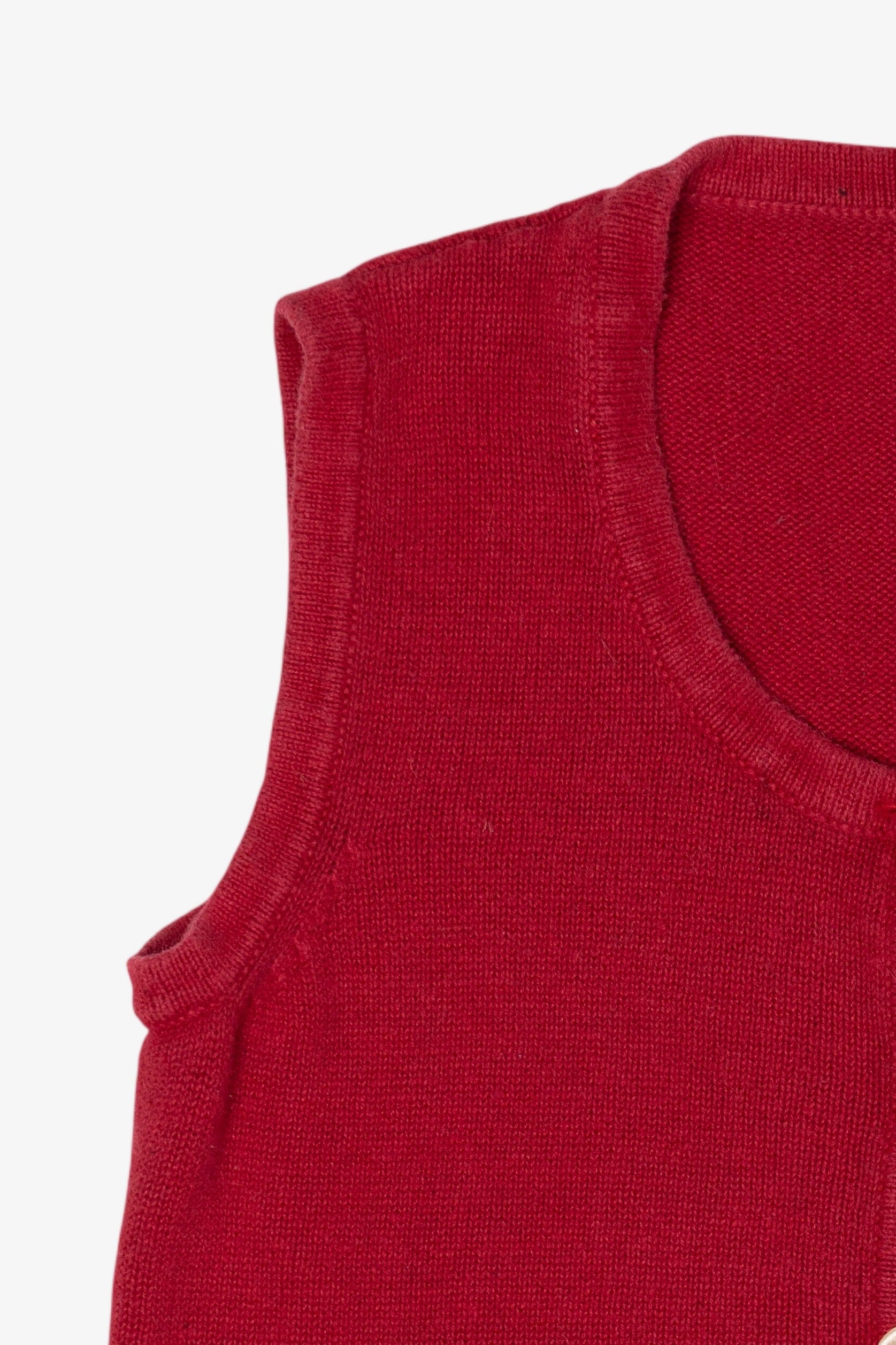 Vintage Red Snowmen Ugly Christmas Vest (2000s)