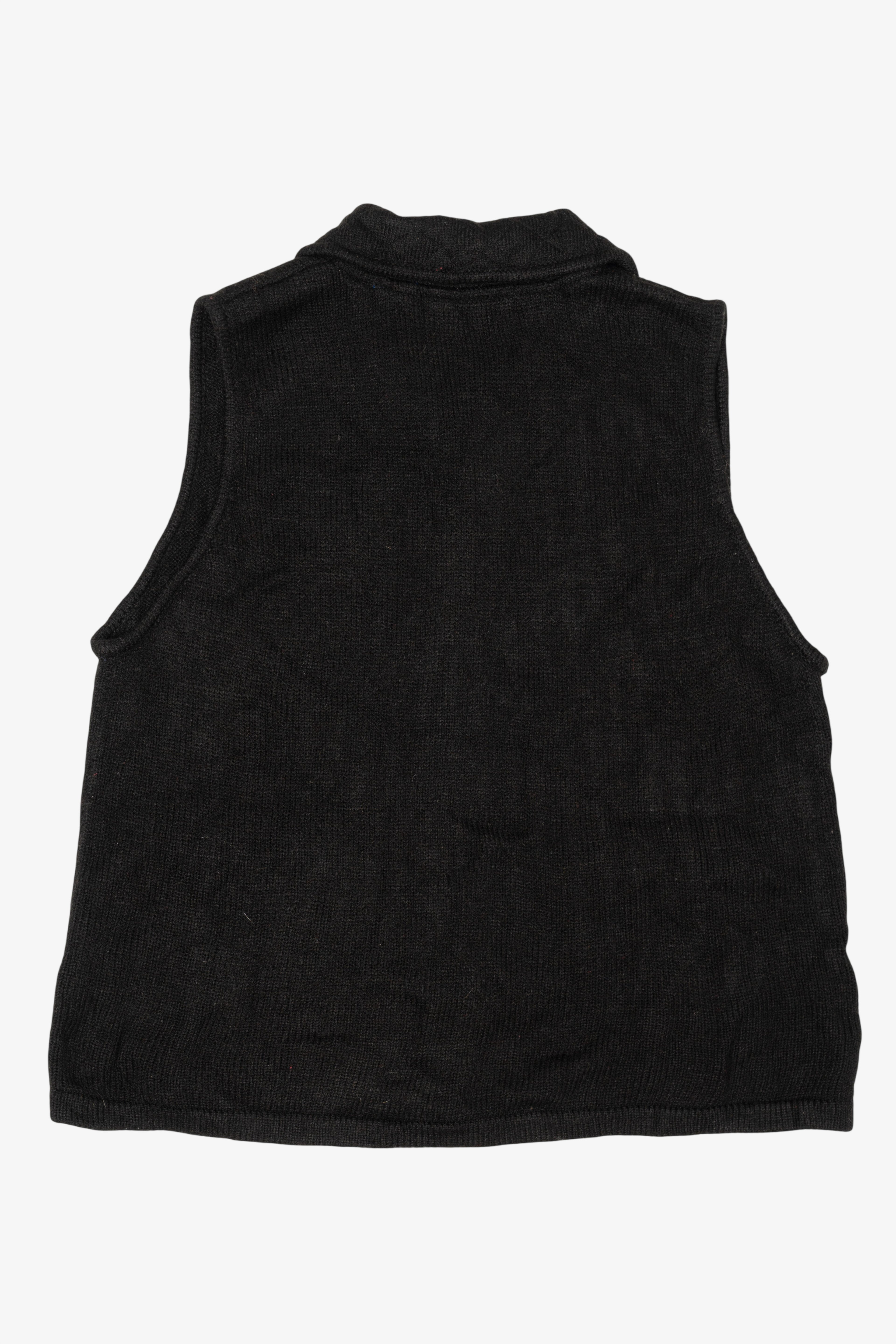 Vintage Black Karen Scott Stockings Ugly Christmas Vest (2000s)