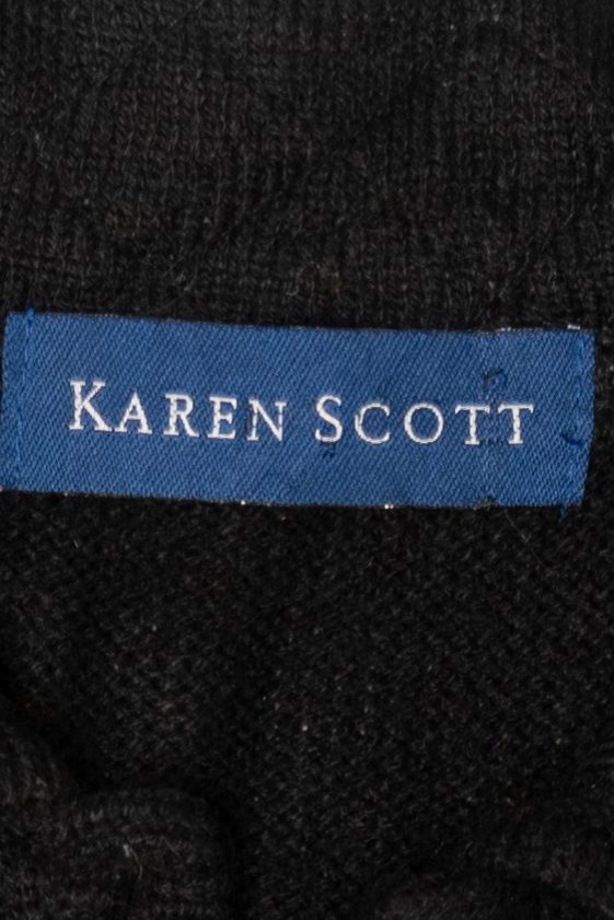 Vintage Black Karen Scott Stockings Ugly Christmas Vest (2000s)