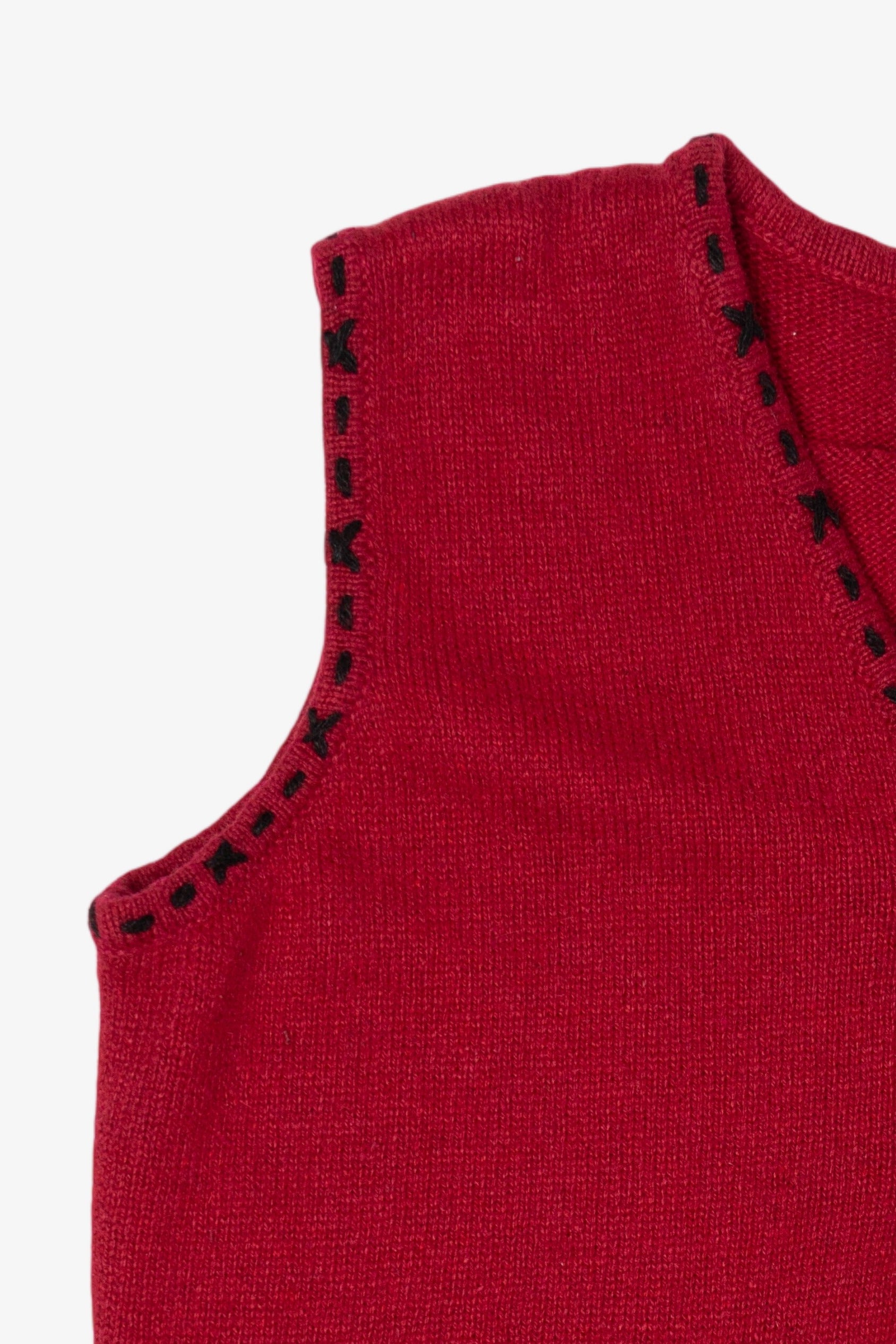 Vintage Red Coldwater Creek Ugly Christmas Vest (2000s)