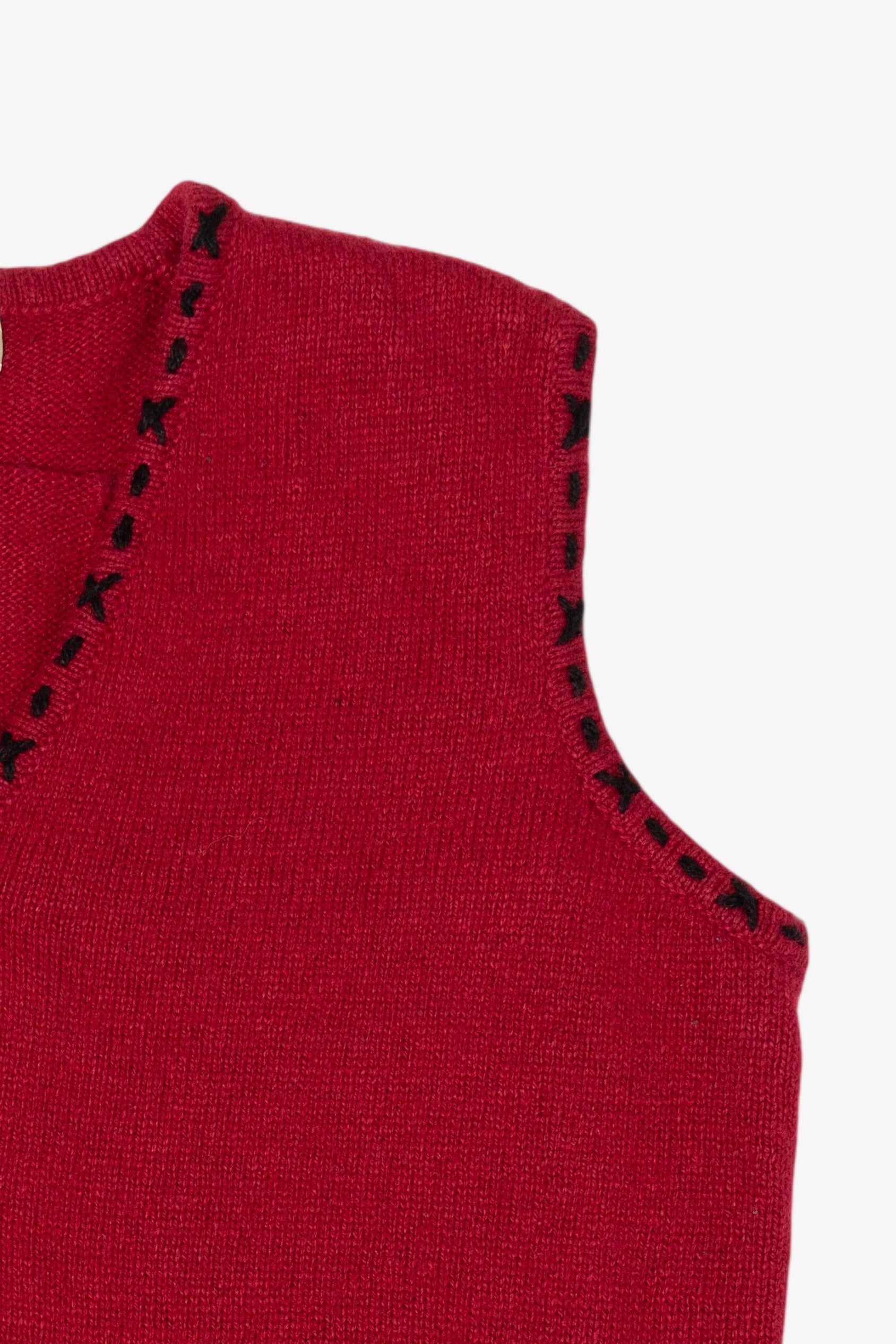 Vintage Red Coldwater Creek Ugly Christmas Vest (2000s)