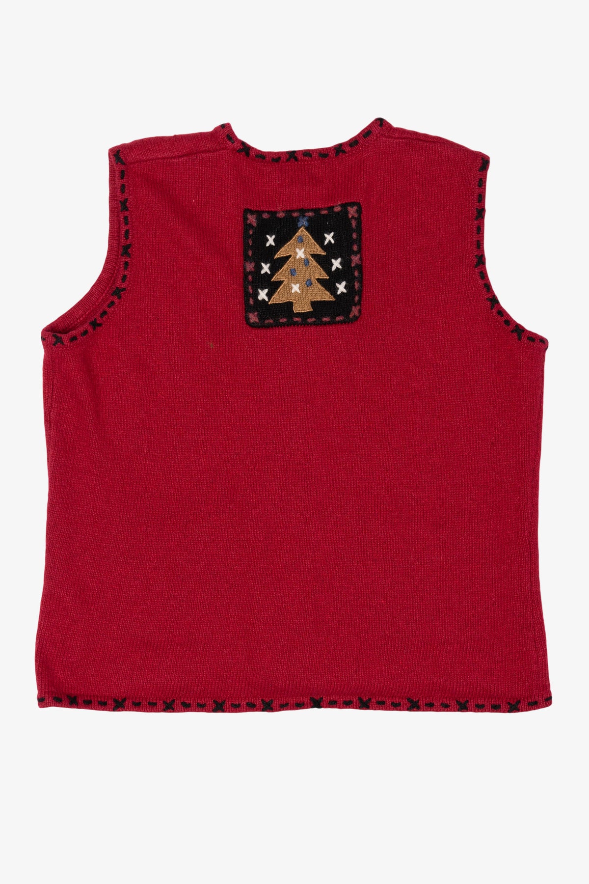 Vintage Red Coldwater Creek Ugly Christmas Vest (2000s)