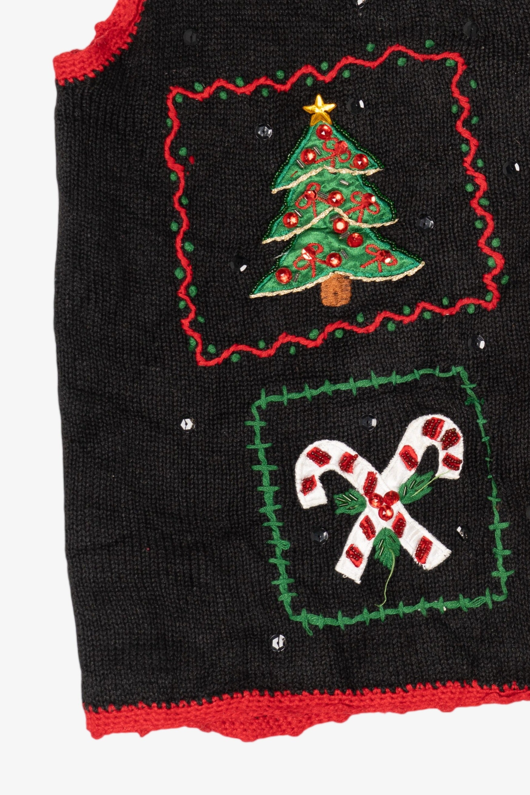 Vintage Black Nutcracker Ugly Christmas Vest (1990s)