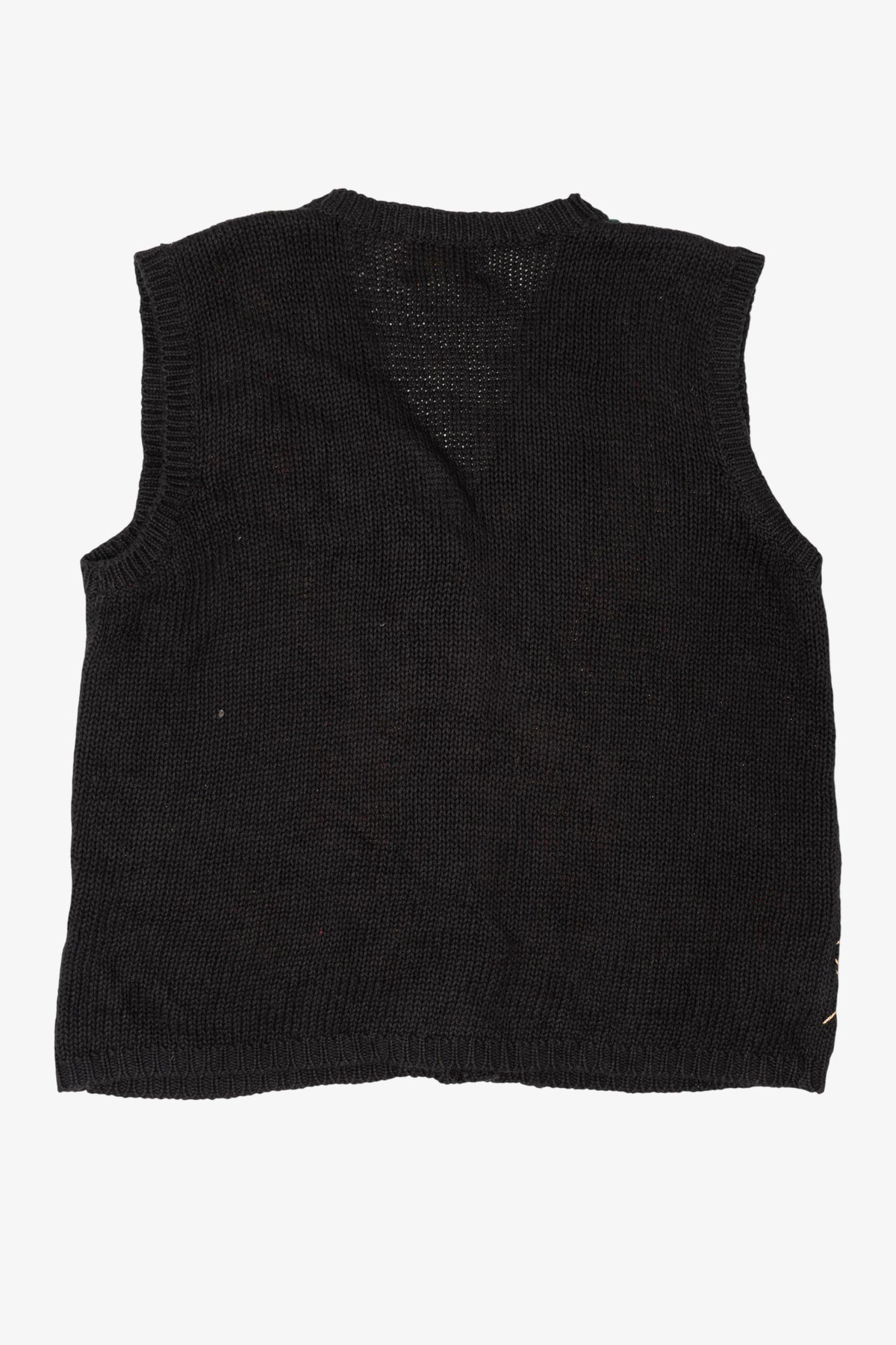 Vintage Black Tiara Ugly Christmas Vest (1990s)