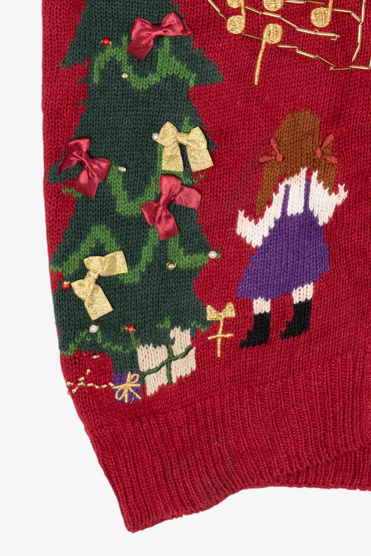 Vintage Red P'Galli Ugly Christmas Vest (1990s)