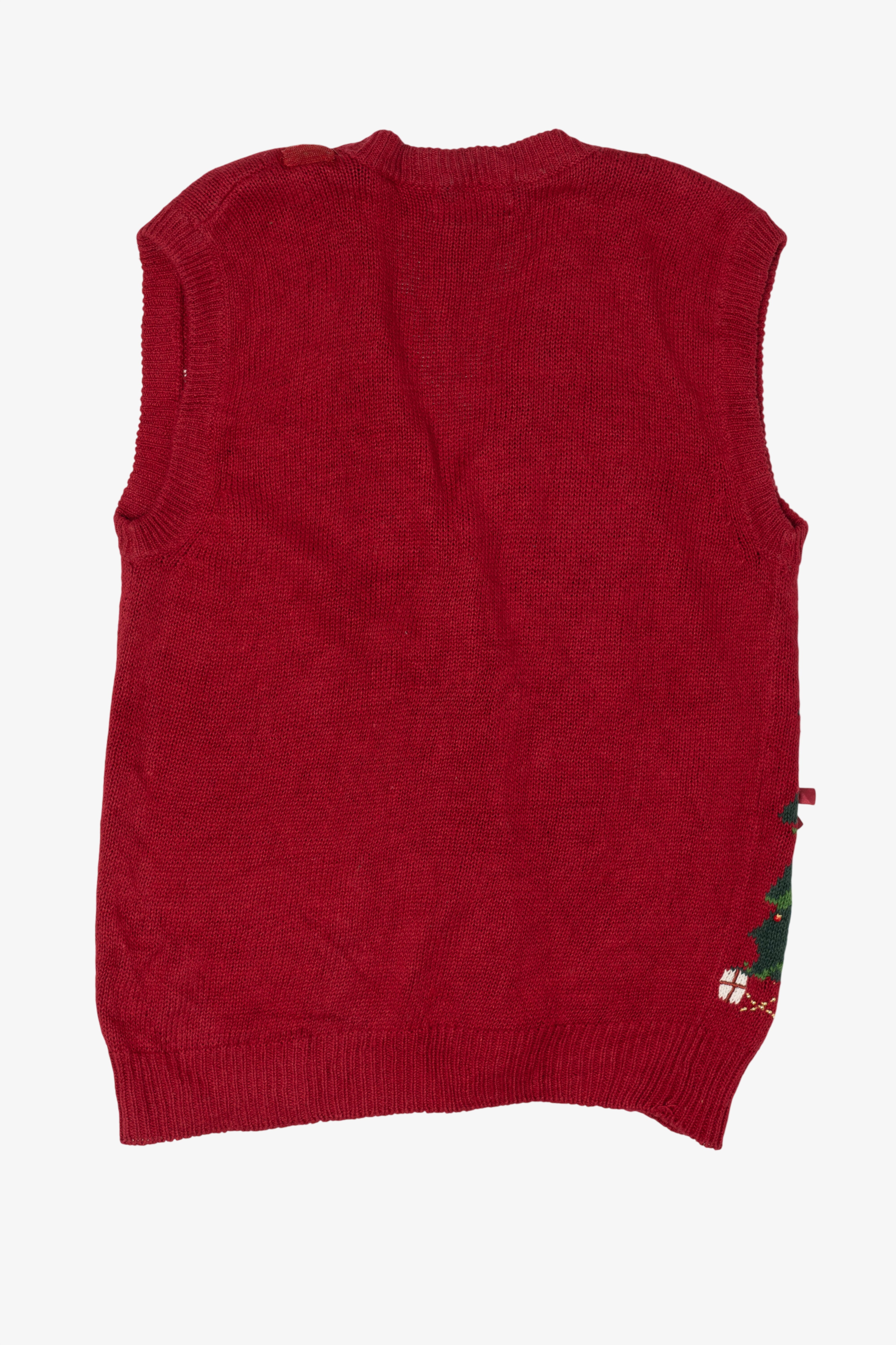 Vintage Red P'Galli Ugly Christmas Vest (1990s)