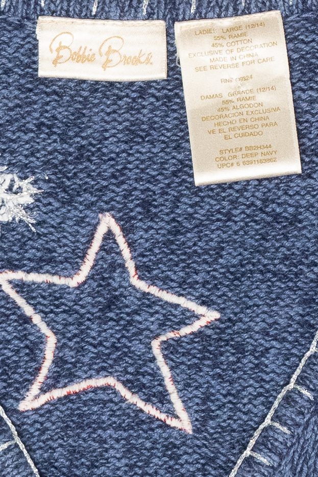 Patriotic Mittens Vintage Ugly Christmas Sweater Vest (2000s)