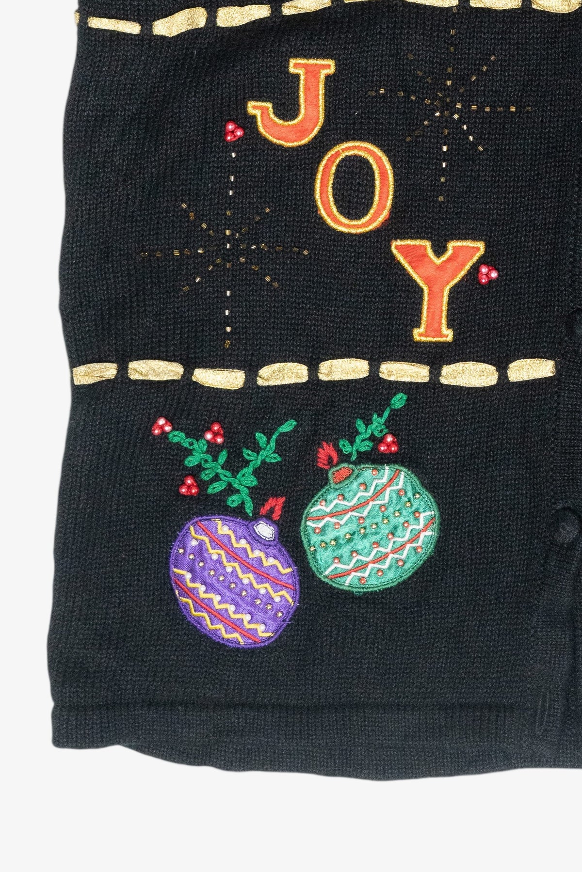 Peace & Joy Vintage Ugly Christmas Sweater Vest (2000s)