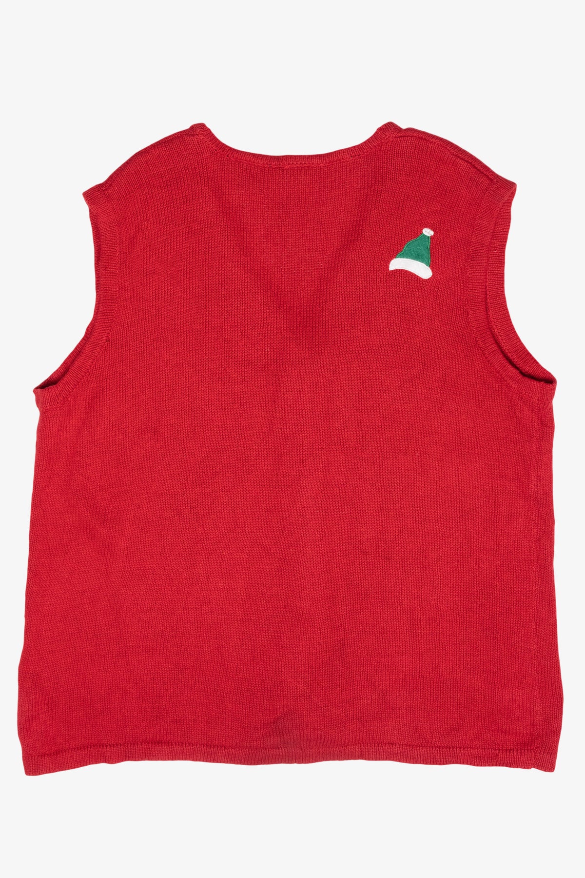 Skiing Snowmen Vintage Ugly Christmas Sweater Vest (2000s)
