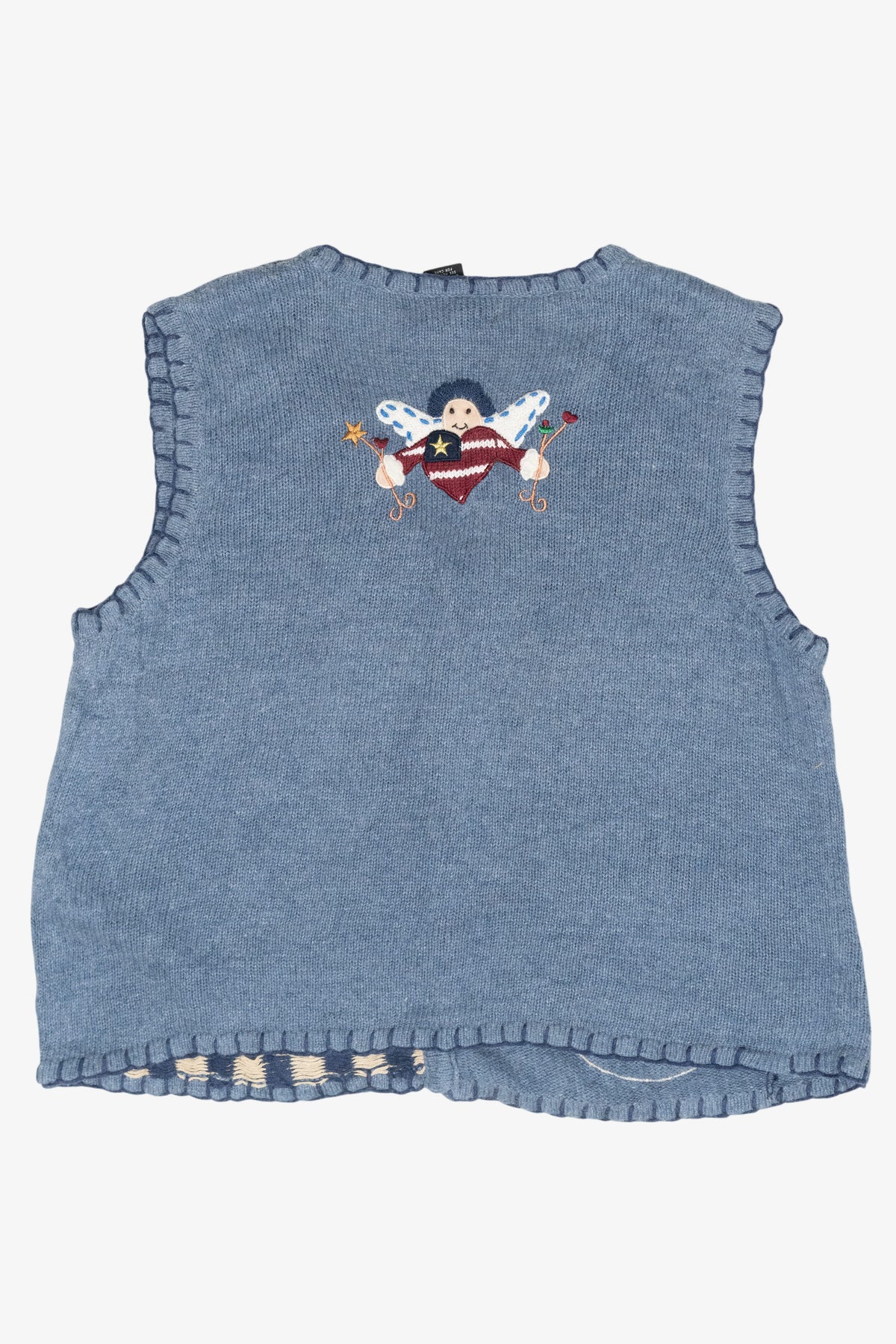 Patriotic Vintage Ugly Christmas Sweater Vest (2000s)