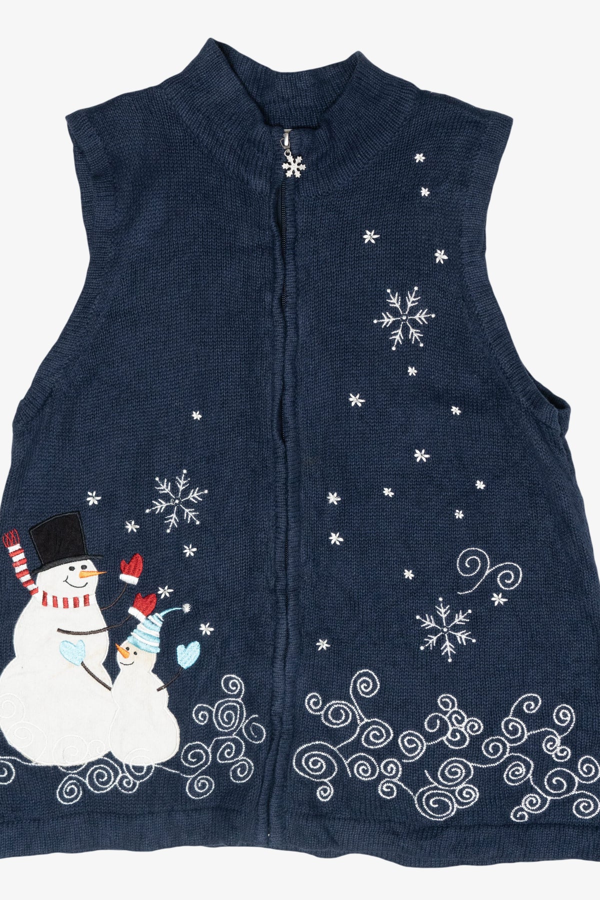 Chilly Snowman Vintage Halloween Sweater Vest (2010s)