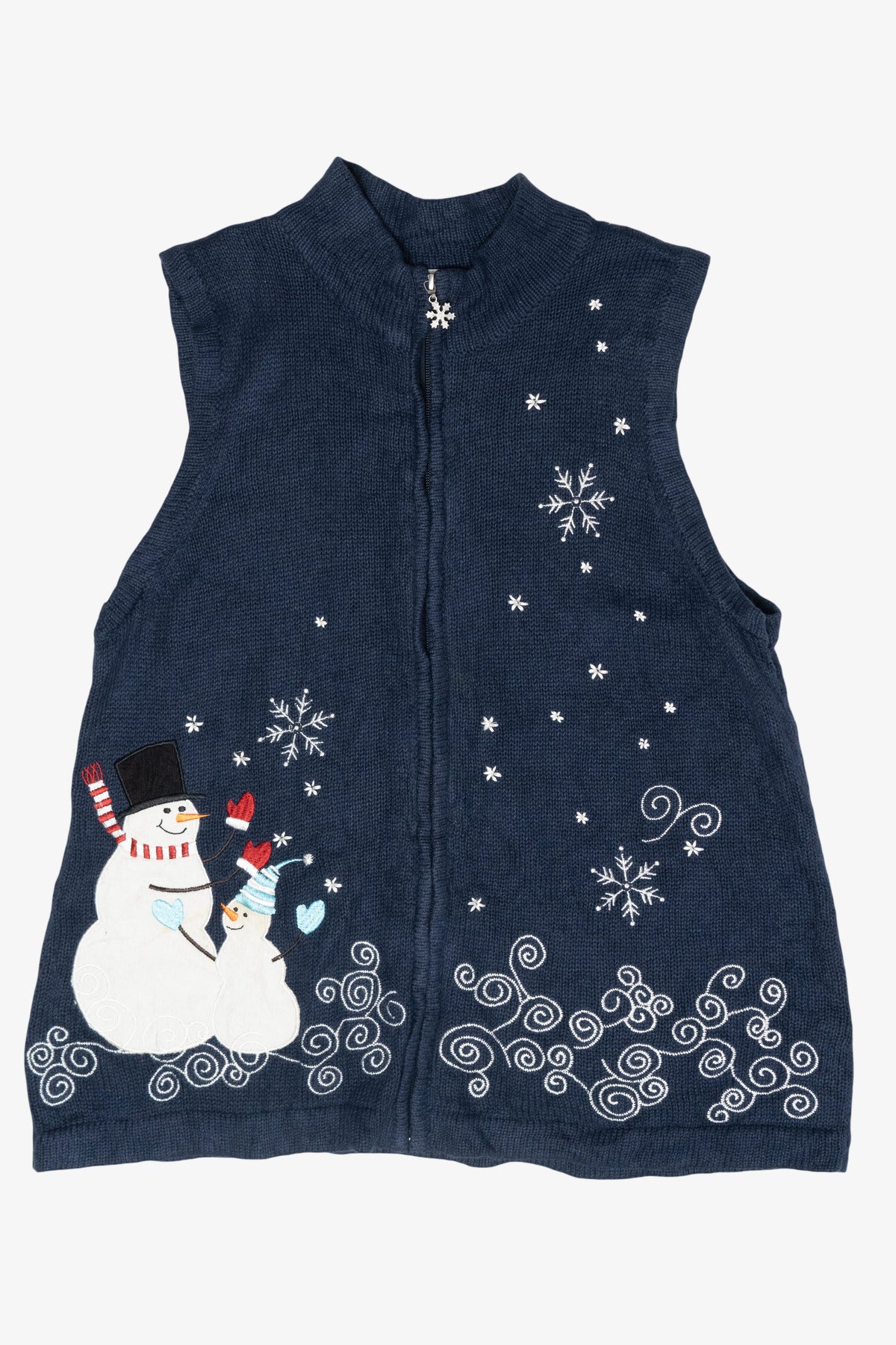 Chilly Snowman Vintage Halloween Sweater Vest (2010s)