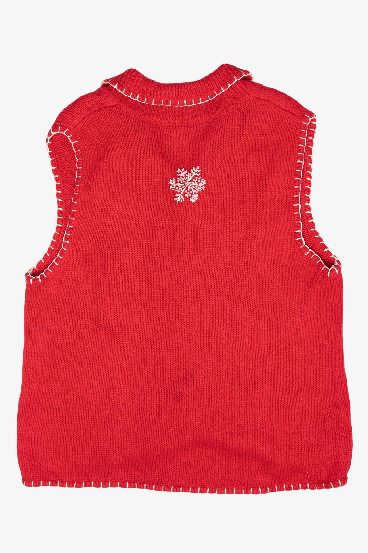 Snowflakes Vintage Ugly Christmas Sweater Vest (2000s)