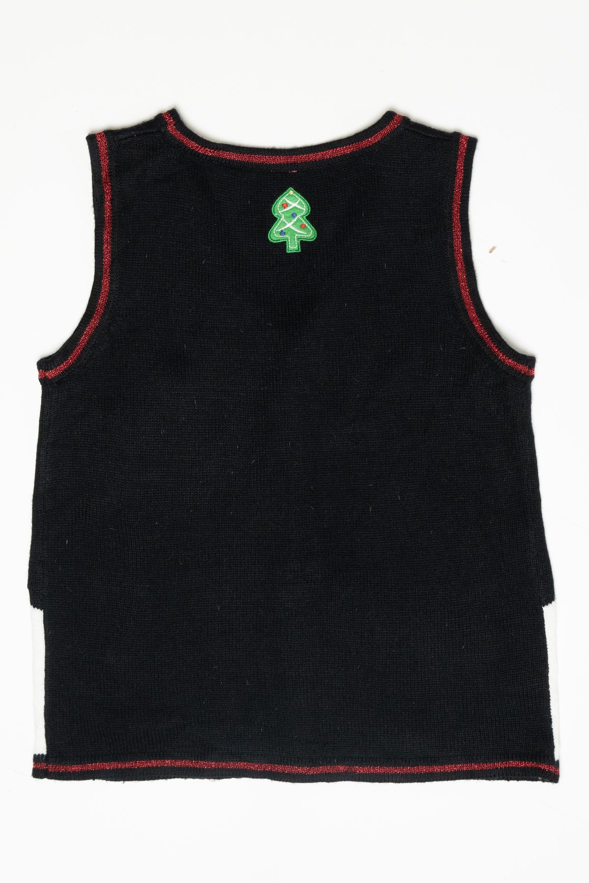 Gingerbread House Vintage Ugly Christmas Sweater Vest (2000s)