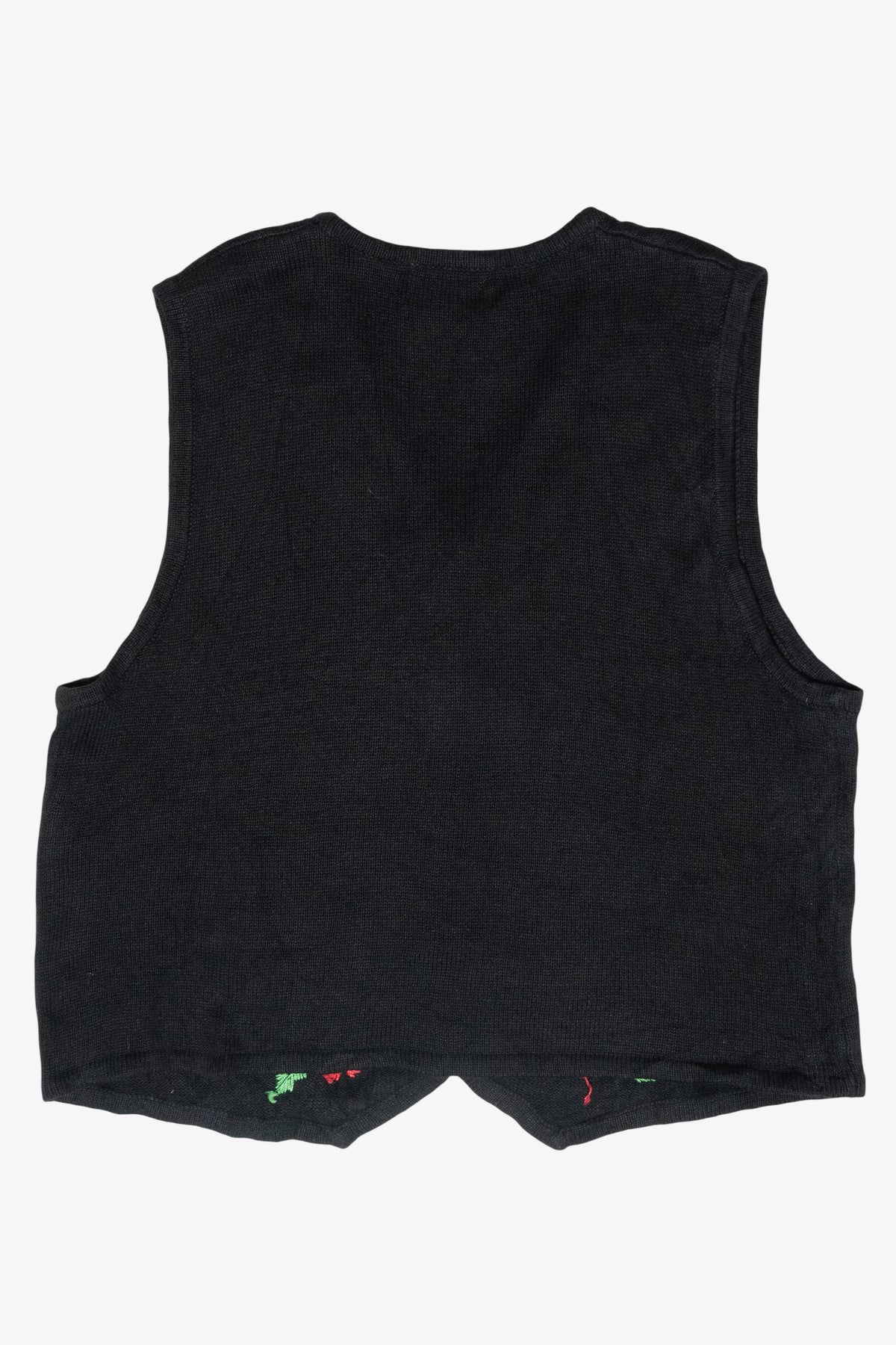 Holly Vintage Ugly Christmas Sweater Vest (1990s)