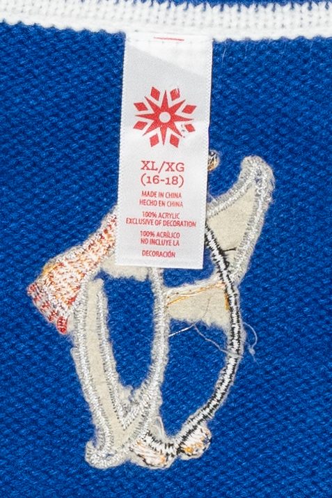 "Fish You A Merry Christmas" Vintage Ugly Sweater Vest (2000s)