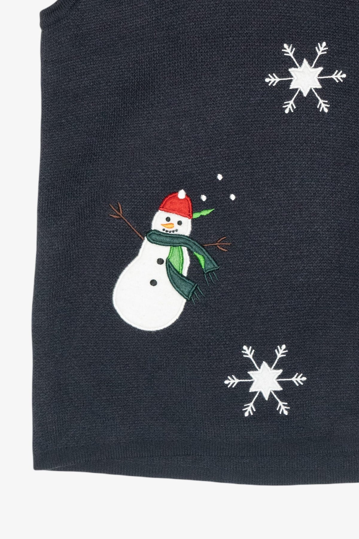 Snowmen Vintage Ugly Christmas Sweater Vest (2000s)