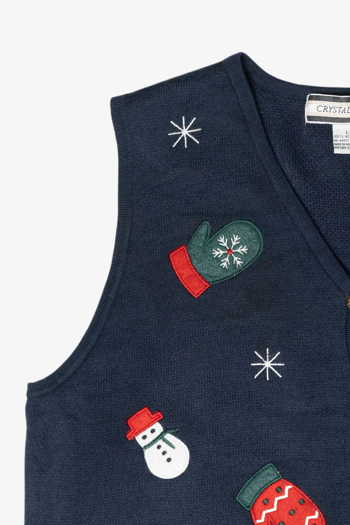 Warm Mittens Vintage Ugly Christmas Sweater Vest (2000s)