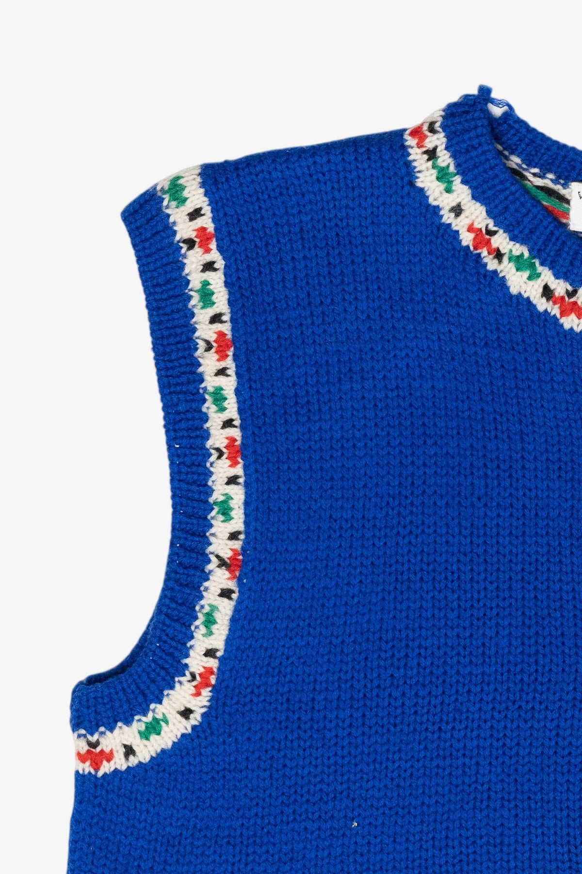 Presents Knit Trim Vintage Ugly Christmas Sweater Vest (1980s)