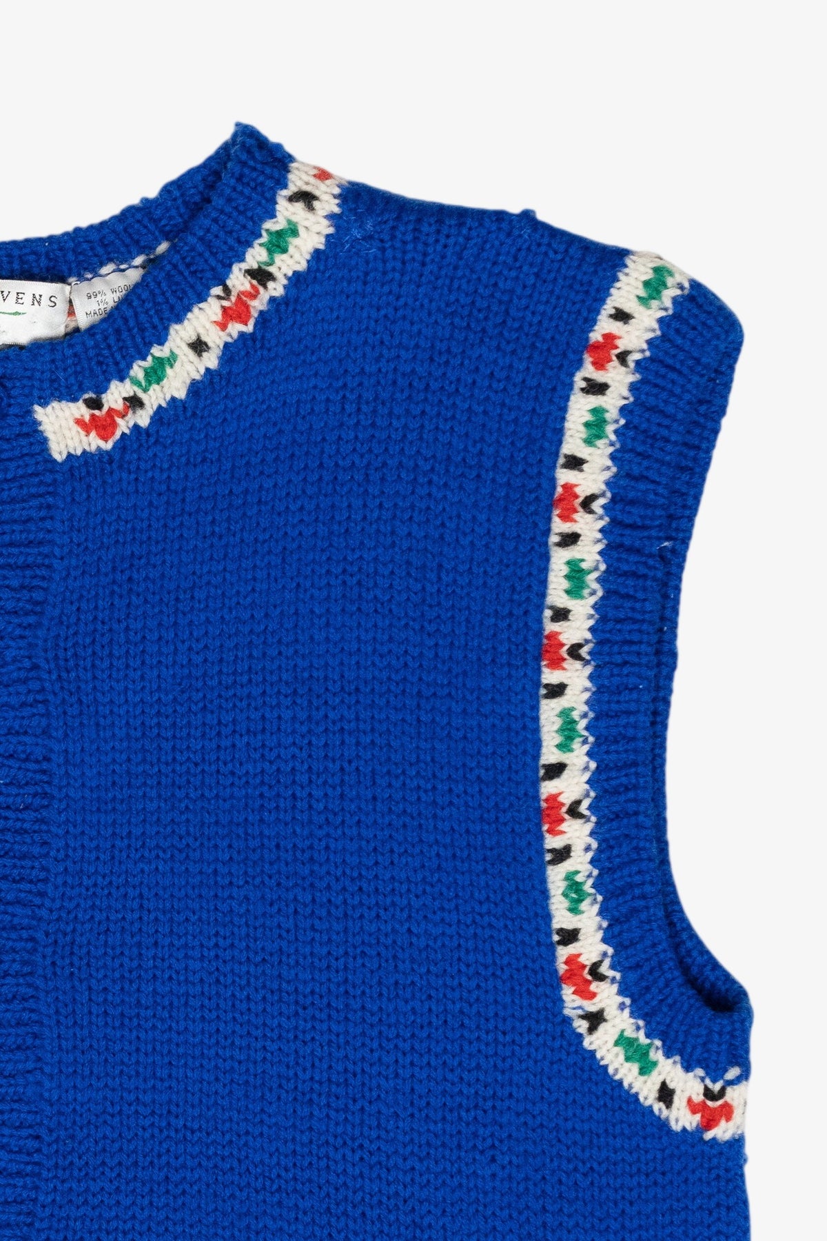 Presents Knit Trim Vintage Ugly Christmas Sweater Vest (1980s)